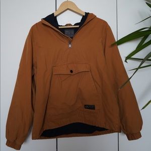 TAN ZARA PULLOVER JACKET.